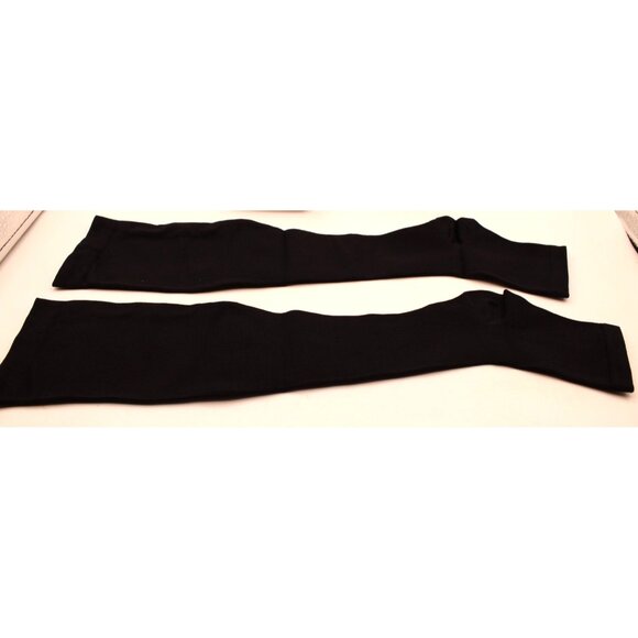 NEW Black Toeless Compression Socks S/M Knee High Elastic Stretch Open Toe 2 pr - Picture 3 of 6
